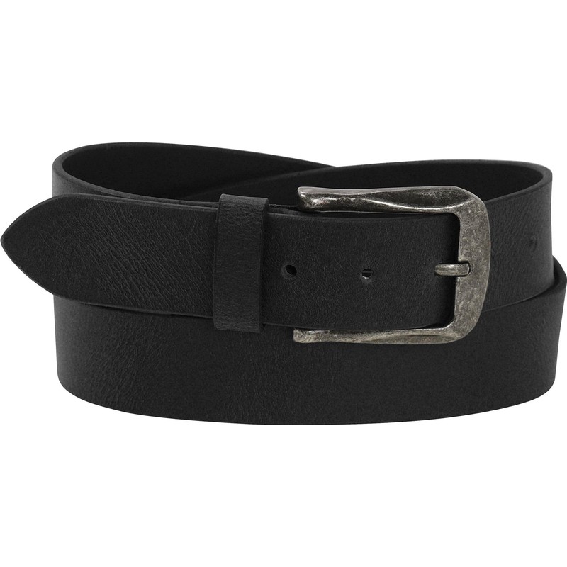 Harrys-Collection Men's Jeans Belt with Strong Antique Silver Clasp, black