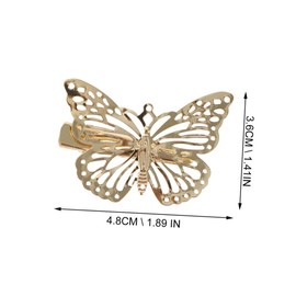 SAFIGLE 24pcs Metal Butterflies Hair Clips Delicate Hairpins for Women Elegant Headdress Accessories for Parties Weddings and Special Occasions for Various Hair Styles