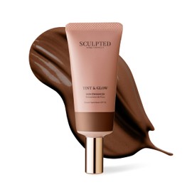 Tint & Glow Hydrating Moisturising Skin Enhancer from Sculpted by Aimee (Deep Dark 10.0) – 45ml Cruelty-Free Moisturising & Tinted Skin Booster with SPF 30 and Blue Light Protection