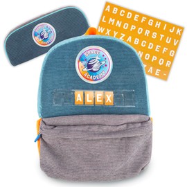 abeec Personalise Your Own Backpack With Pencil Case Ideal For Boys Gift, Aged 3 And Above, Includes Letter Sheet To Add Name, Perfect For Back To School