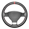 MEWANT DStitched Black PU Leather Steering Wheel Cover for Golf