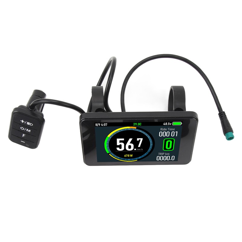 Electric Bicycle T8 LCD Display Colorful Screen 24V 36V 48V