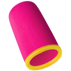 RhymKawa Pink Foam Pop Filter for Shure SM7B Microphon, Noise-Reducing Windscreen with Yellow Retainer Ring