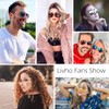 livho Sunglasses for Men Women Aviator Polarized Metal Mirror UV