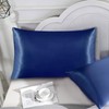 Silk Satin Pillow Case Imitation Silk Satin Solid Hotel Bedding