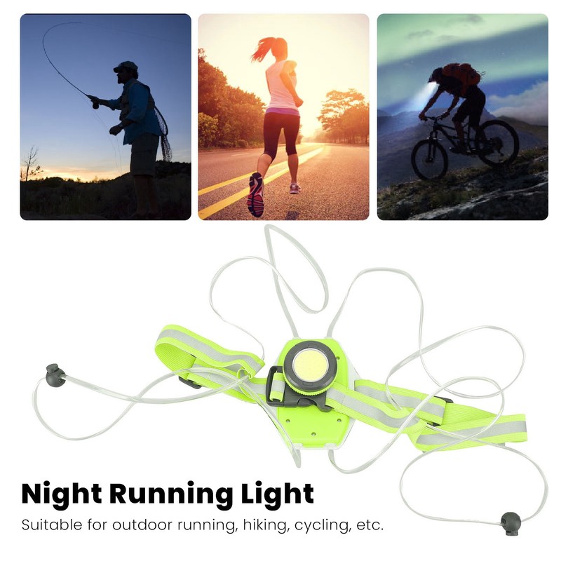 Wearable Night Light USB Charging Waterproof Warning Vest for Outdoor