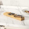 Bamboo In-Drawer Knife Block for 7 Knives(Not Included), Knife Drawer