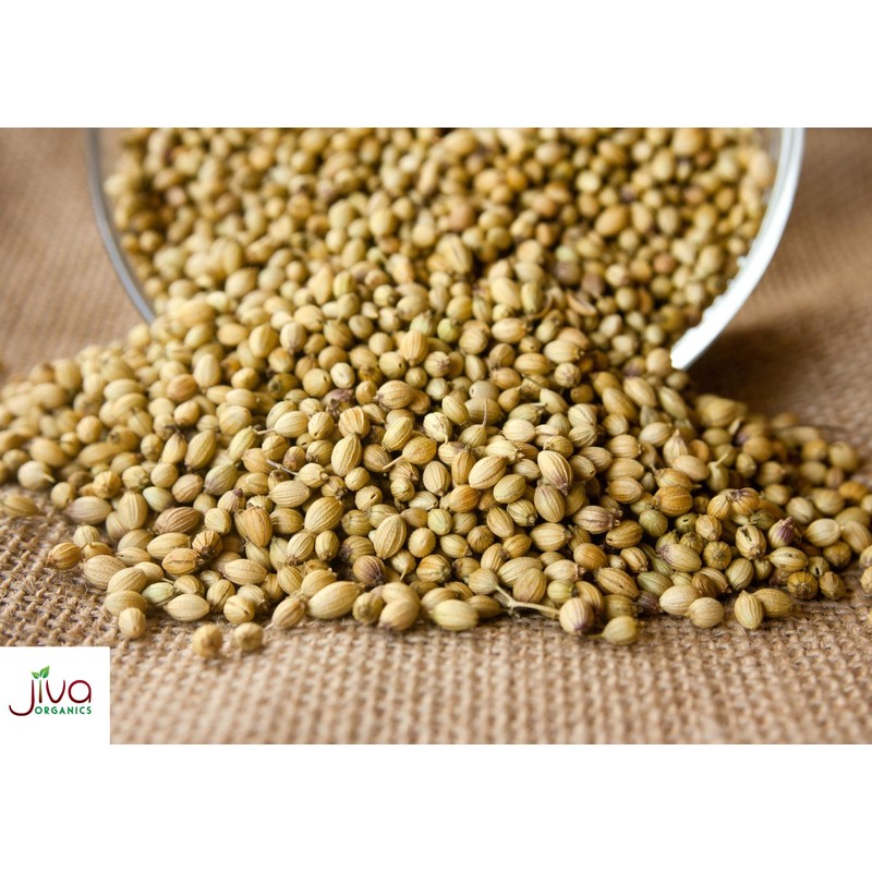 Jiva Organics Organic Coriander Seeds Whole 1.25 Pound Bulk Bag