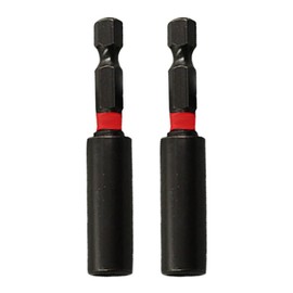 Magnetic Bit Holders Shock Resistant Impact Duty - 1/4 Inch Hex Shank, 60mm Long - Fit's Most Powertool Manufacturers - Boost Precision, Efficiency and Durability with TCD's Mag Bit Holders!