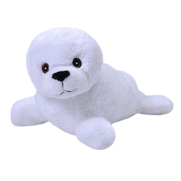 Wild Republic EcoKins Harp Seal Pup Stuffed Animal 12 inch, Eco Friendly Gifts for Kids, Plush Toy, Handcrafted Using 16 Recycled Plastic Water Bottles
