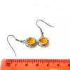Unbranded Orange Topaz Earrings Celtic Boho Bohemian Dangle Cubic Zirconia