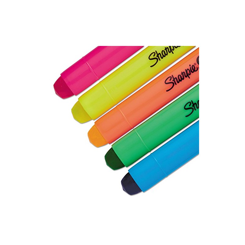 Sharpie, Resaltadores Gel, Punta Bala, Colores Surtidos, 5 Piezas