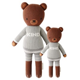 cuddle + kind Oliver The Bear Doll - Lovingly Handcrafted Dolls for Nursery Decor, Fair Trade Heirloom Quality Stuffed Animals for Girls & Boys, 1 Doll = 10 Meals