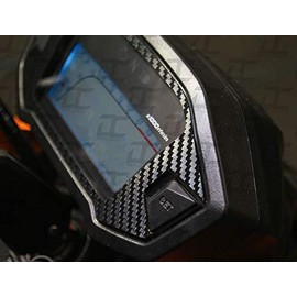 Decal Concepts Carbon Fiber Speedo Dash Cluster Accent Decal for Honda Grom (2014-2020) (Black Carbon Fiber)