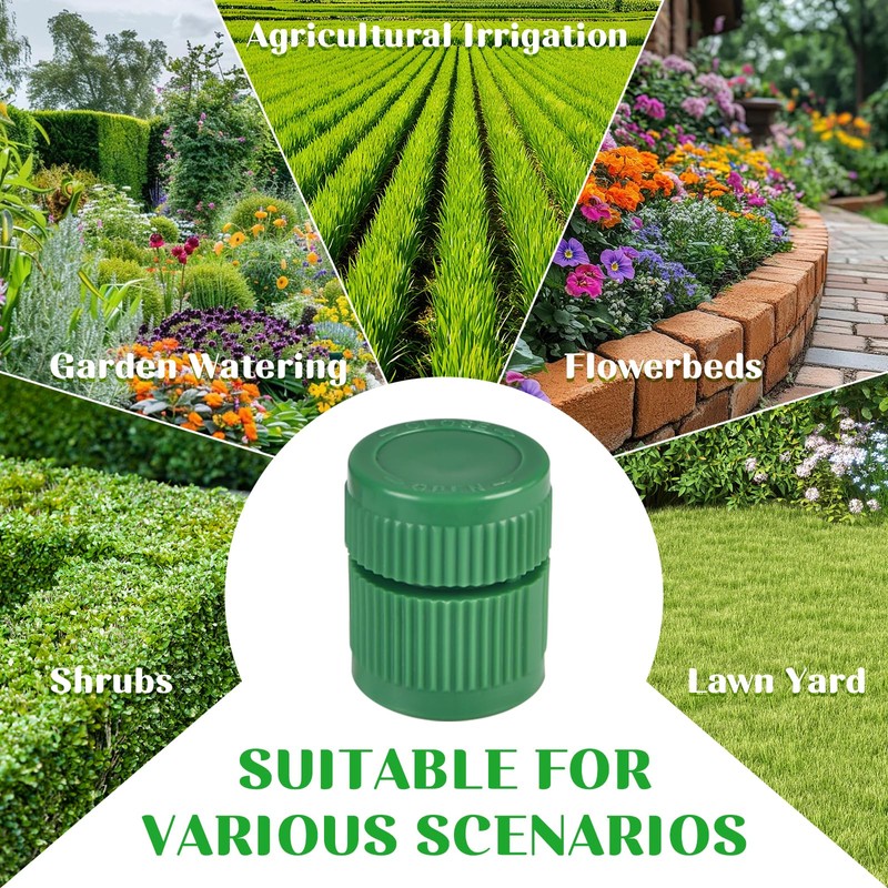 18PCS Green Shrub Bubbler Sprinkler Heads, Adjustable Flow Control Mushroom