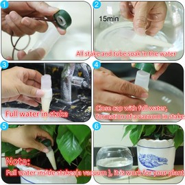 Watering Stakes Automatic Watering System, Plant Self Drip Irrigation Slow Release for Indoor or Outdoor Houseplants (16)