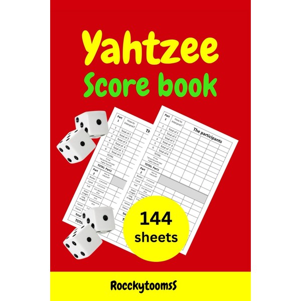 Yahtzee Score Book: Scorekeeping, 6 X 9 Large Print Yahtzee