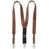 Nocona Belt Co. Men's Ostrich Print Leather Suspender, tan, Medium