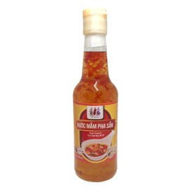 Vietnamese Fish Sauce Nuoc Mam for Vietnamese Spring Roll by Three Ladies 2 X 300 ml. with Mini Stainless Steel Whisk (3-Pc Set)