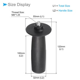 CoCud Angle Grinder Side Handle, M8 Thread Auxiliary Side Handle Tool - (Applications: for Angle Grinders), Pack of 4