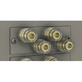 For Sansui Sansui QRX-5500A speaker terminal upgrade kit - SSTK2C clear