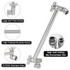 Adjustable Shower Arm Universal Connection, NearMoon Solid Brass Shower Extension