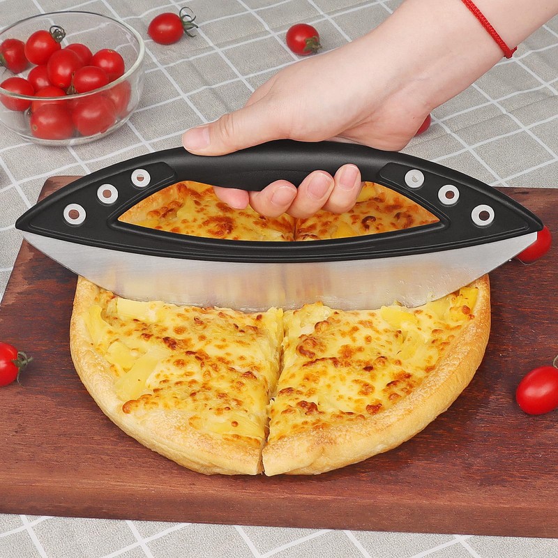KUONIIY Pizza Cutter, Bicycle Pizza Cutter Wheels Dual Stainless Steel
