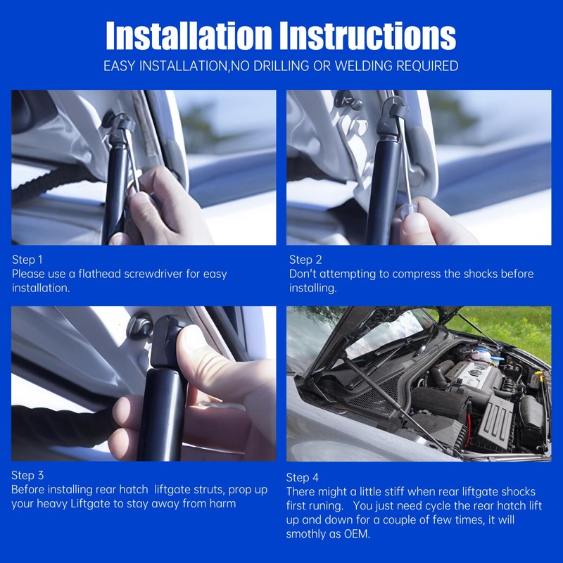 OTUAYAUTO Hood Struts Lift Support Replacement for Toyota FJ Cruiser