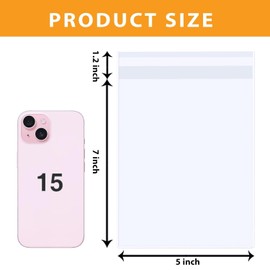 PigPotParty 5"x7" Cellophane Cookie Bags Self Sealing, 200 Pcs Clear Plastic Treat Individual Cookie Bags with seal, Perfect for Goodies, Party Favors, Snacks, Gift Wrapping