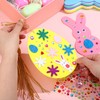 224 Pcs Easter Foam Stickers Set Egg Bunny DIY Craft