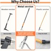 50” Weed Puller Tool, Heavy-Duty Weeder Tool with Long Handle,