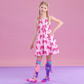 MITUN SEMI Cute Girls Tall Socks 3D Ear socks cream patterns fashionable girl socks handmade high elasticity socks