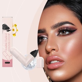 Eye End Stamp,Double-Tip Women Makeup Eye End Wing Stamp - Precise Stencil Daily Quick-Drying Cosmetics Waterproof for Beginners, Professionals