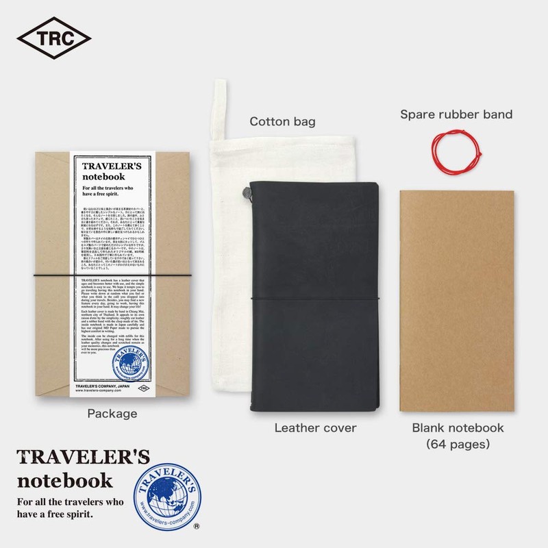 Travelers Notepad A5 Slim, black