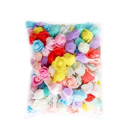Foam Rose Flower Heads Mini Foam Roses, 200 Pieces Artificial Flowers Mini Foam Roses Fake Flower Heads Bulk Artificial Rose Heads Foam Roses Artificial Flowers Rose Heads for Crafts Wedding Party
