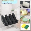 Ygapuzi Silicone Soap Dish with Drain for Shower Slanted Waterfall