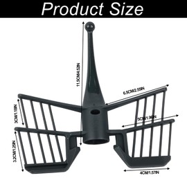 KHDULQ TM5 TM31 Mixing Blade, Wisk for Mixing, Food Processor Replacement Parts, Kitchen Supplies Accessories, Kitchen Aid Mixer Accessory, for Food Processor Stirrer Bat Parts (Black)