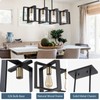 35.4" Kitchen Island Lighting Fixture, Dining Room 4 Lights Chandeliers,