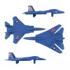 TimMee Processed Plastic F-14 F-15 Blue Fighter Jets Tim Mee