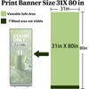 LOJUFAN Retractable Banner Sand Aluminum Alloy Frame Retractable Banner Stands