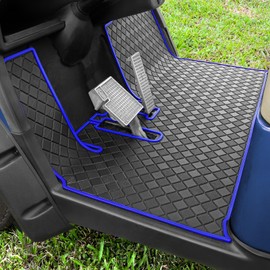 Golf Cart for Yamaha G29/Drive Floor Mat, Upgraded Non-Slip Full Coverage Liner Mat Fit to Yamaha Drive (Gen1), G29, YDR, Adventurer (2007-2016) Models,Thick 1/3'' Heavy Duty Natural Rubber Mats Blue