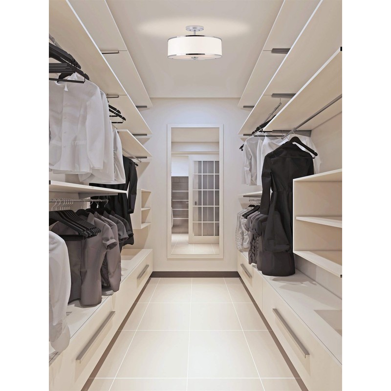 Kira Home Chloe 15" Retro Modern 3-Light Semi-Flush Mount Ceiling