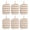 6pcs Exfoliating Sponge Pad Deep Cleaning Double Side Shower Scrubber