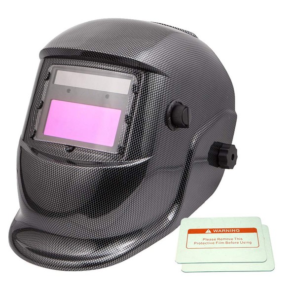 iMeshbean Full Automatic Solar Auto Darkening Welding Hood Helmet Carbon