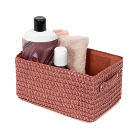 Compactor Storage Baskets Polypropylene Terracotta 23 x 15 x 12 cm