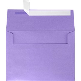 A7 Invitation Envelopes w/Peel & Press (5 1/4 x 7 1/4) - Amethyst Metallic (50 Qty) | Perfect for Invitations, Announcements, Sending Cards, 5x7 Photos | 5380-17-50