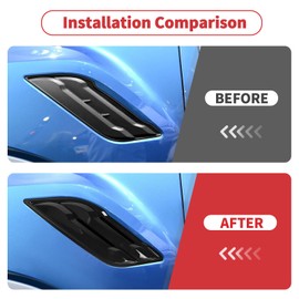 Linskip Fender Side Emblem Trim Compatible with Ford F150 Raptor 2016-2020, Fender Badges Cover for F150 Raptor Enterior Accessories(Black)