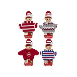 Hoolaroo Asst Knitted Elf Sweaters - (4 Designs Available, 1 Sent at Random)