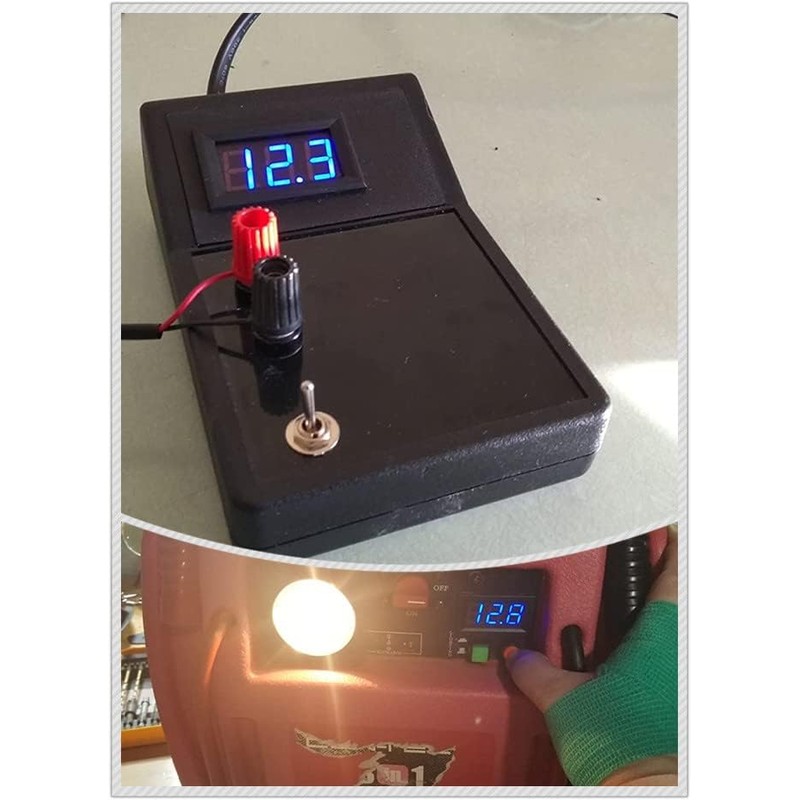 RUNCCI-YUN 5pcs DC 5V-120V Digital Voltage Display, 0.56 Inch 2-Wire