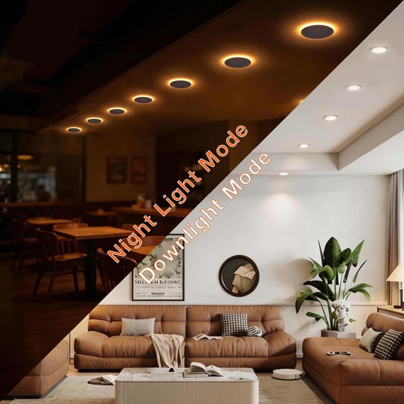 LEDVANCE 6" Night Ring Recessed Ceiling Downlight with Night Light,